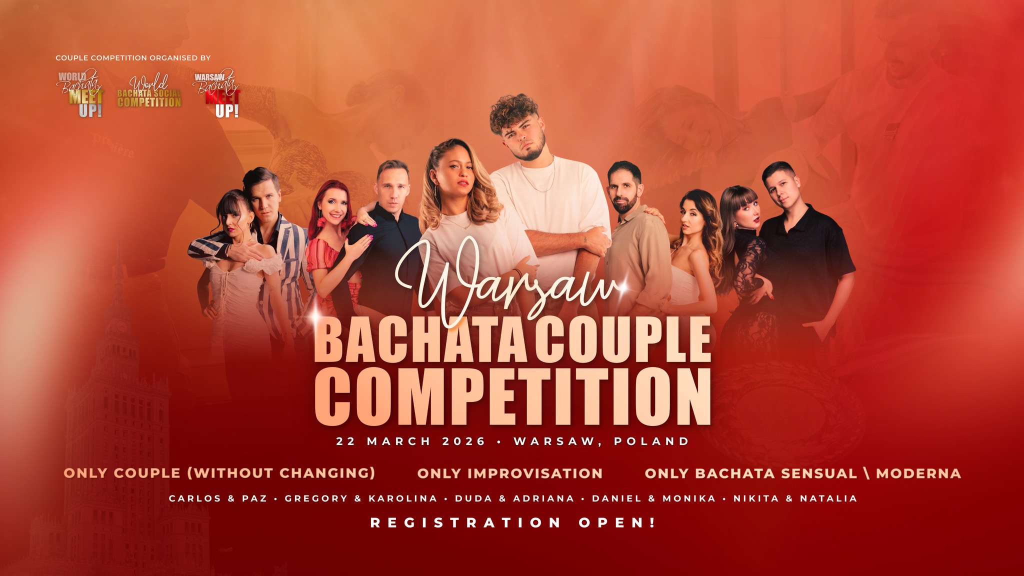 5th edition of Warsaw Bachata Couple Competition - Registration is OPEN