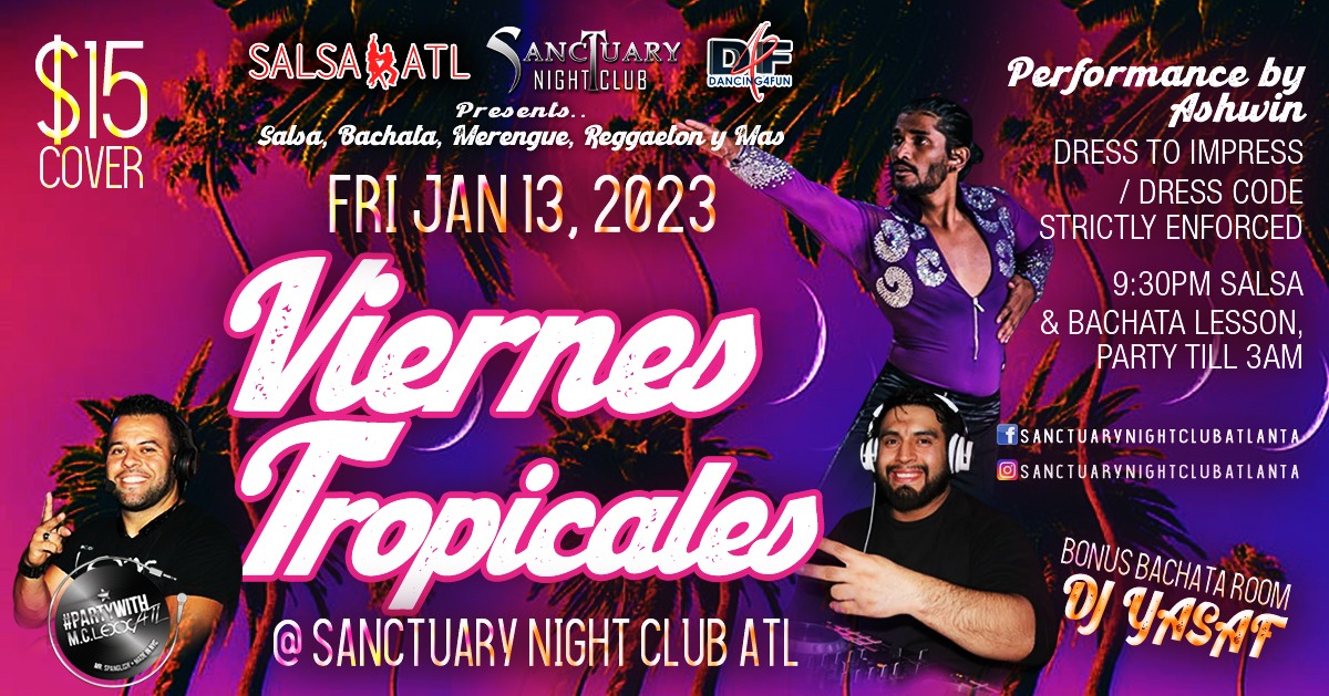 Viernes Tropicales Latin Night - Bonus Bachata Room