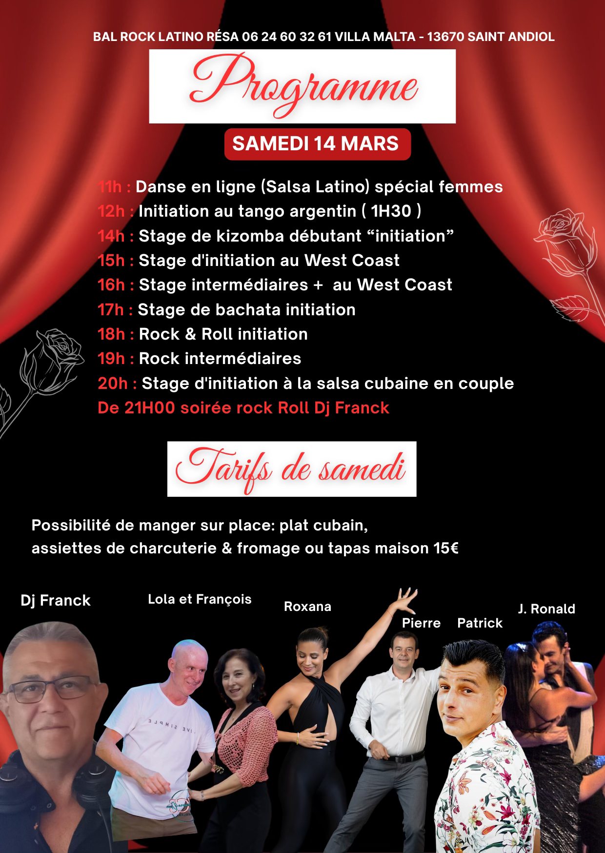 Stages & Soirée Rock • West Coast • Latino 14 mars