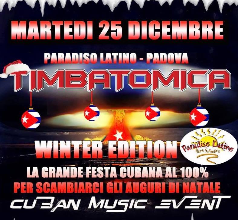 TIMBATOMICA 25 DICEMBRE PARADISO LATINO