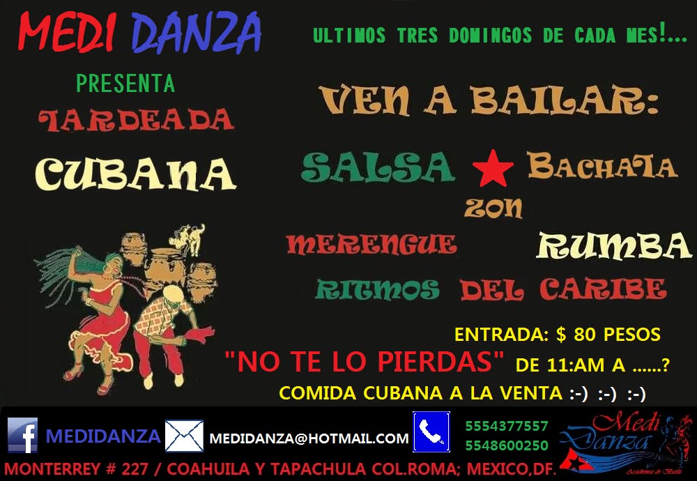 Tardeada Cubana....MEDIDANZA PRESENTA.