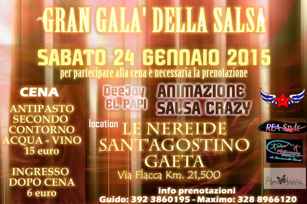 GRAN GALA DELLA SALSA :: SABATO 24 GENNAIO - LE NEREIDE - GAETA