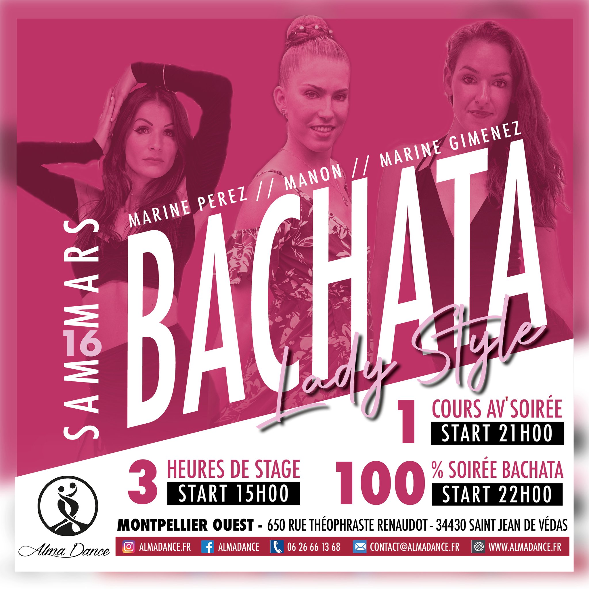 STAGE BACHATA LADY + SOIREE BACHATA - ALMADANCE