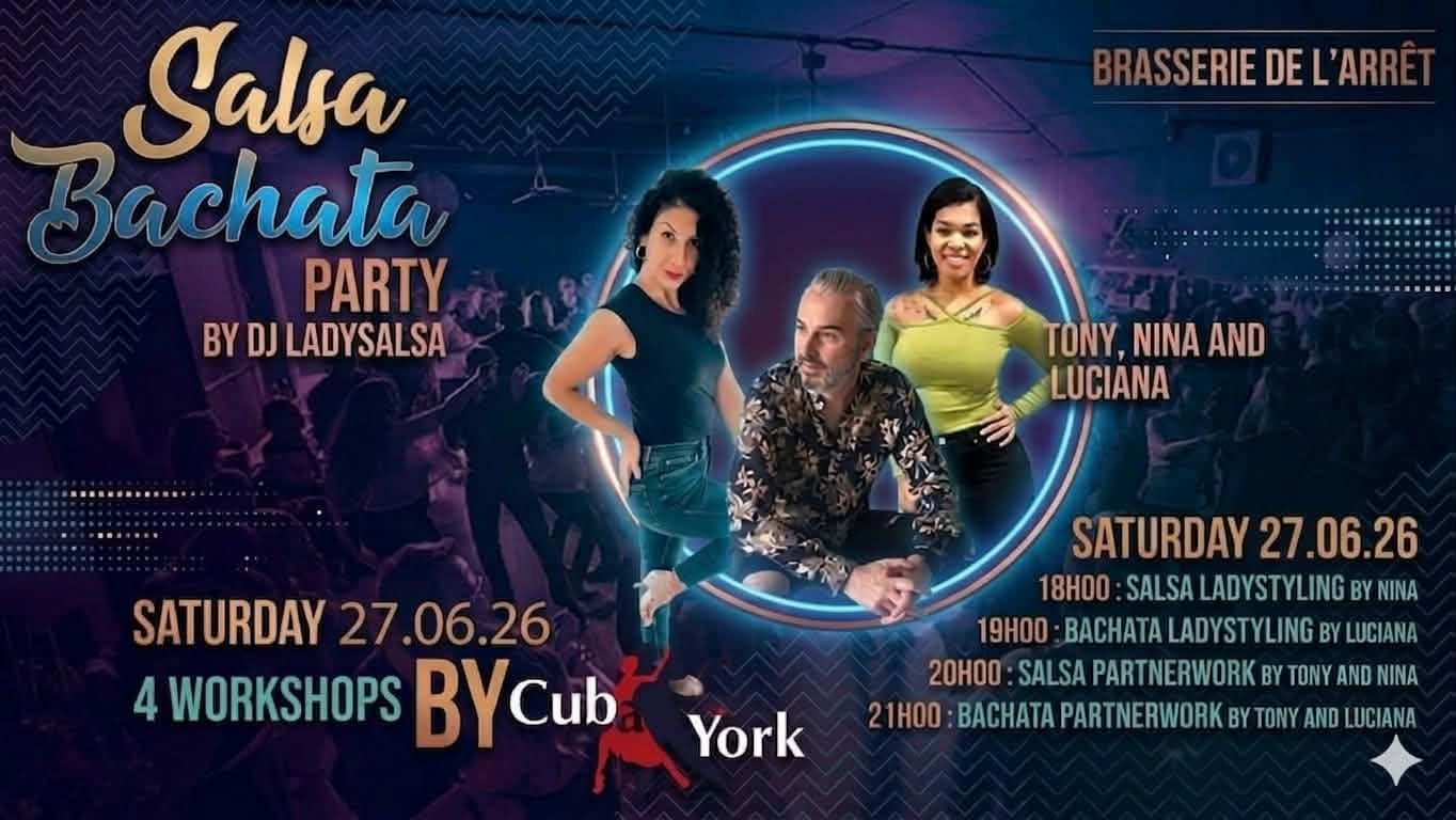 💃 SB SOCIAL NIGHT 💃 avec DJ Ladysalsa & les workshops de CubaYork Dance School