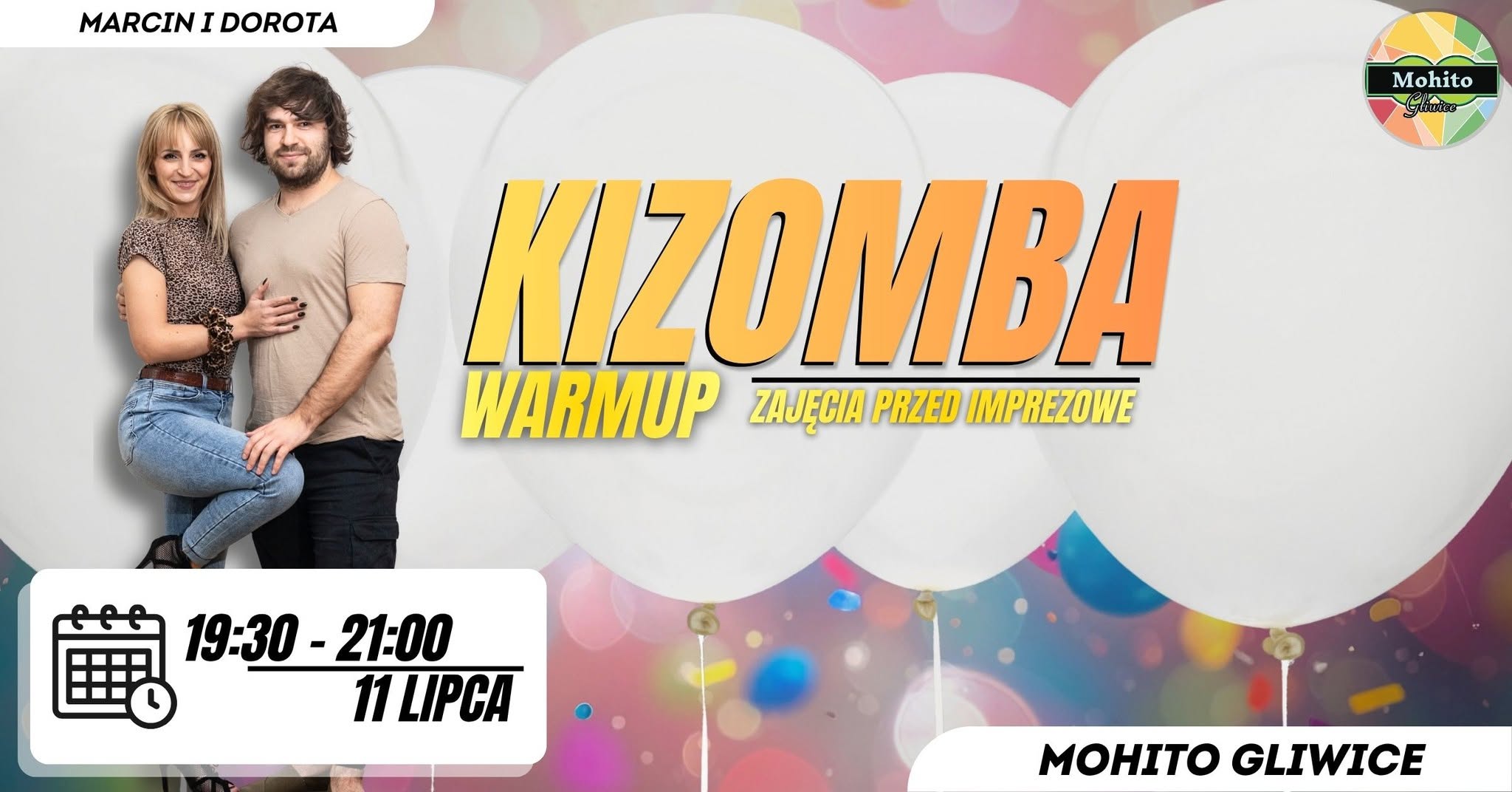 🔥 KIZOMBA WARM-UP ZAJĘCIA PRZEDIMPREZOWE W MOHITO GLIWICE 🔥