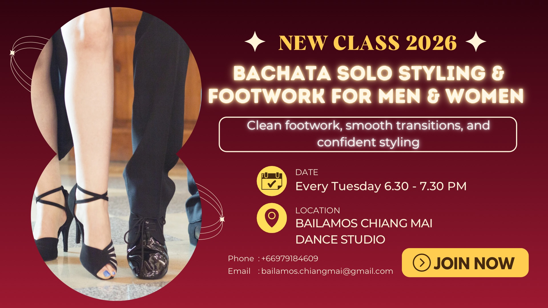 Bachata Solo Styling&Footwork for Men&Women