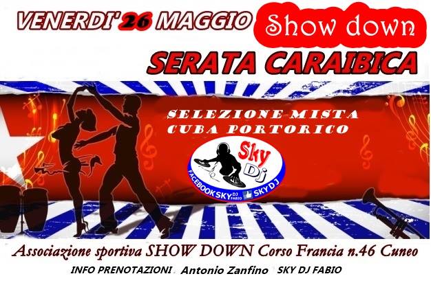 Serata Caraibica allo Show Down