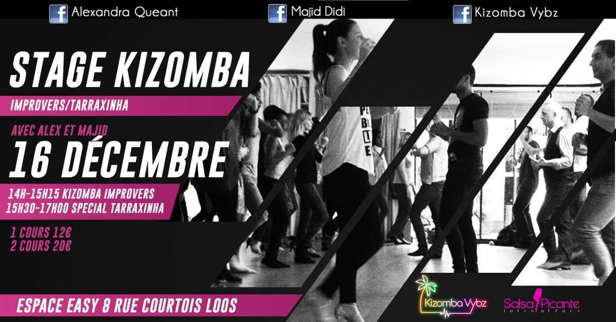 Stage Kizomba Improvers et stage Tarraxinha avec kizombaVybz