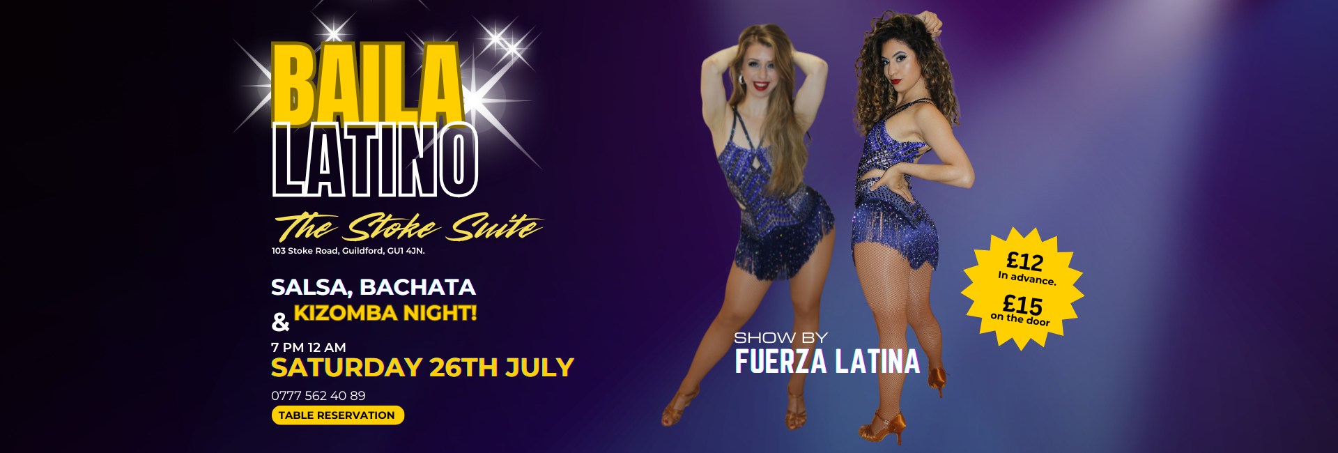 BAILATINO - Saturday 26th July - Guildford.