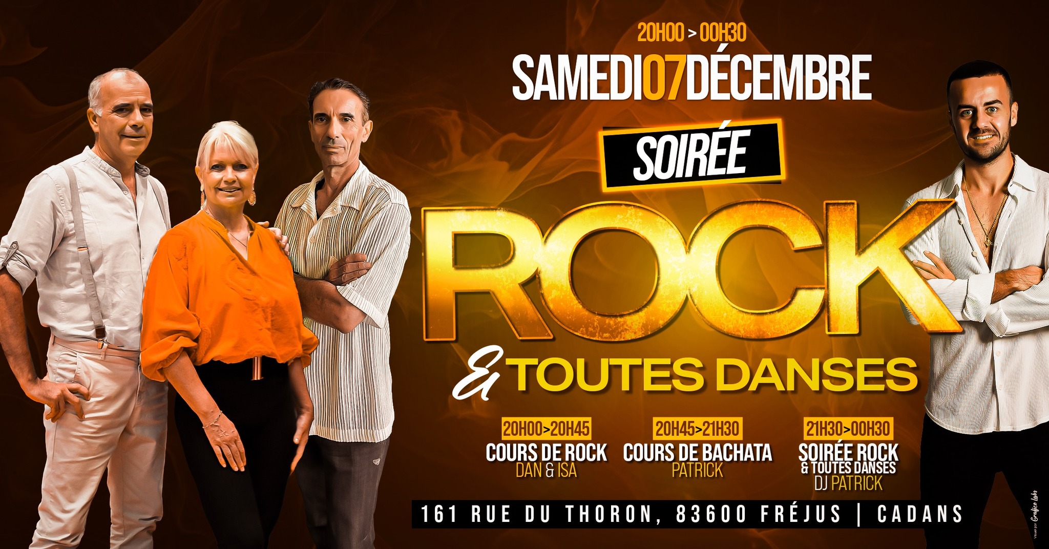 ✨ Soirée ROCK & Toutes Danses 💃 Chacha, Bachata, Salsa, Tango, Valse, Rumba et Paso Doble 🪩