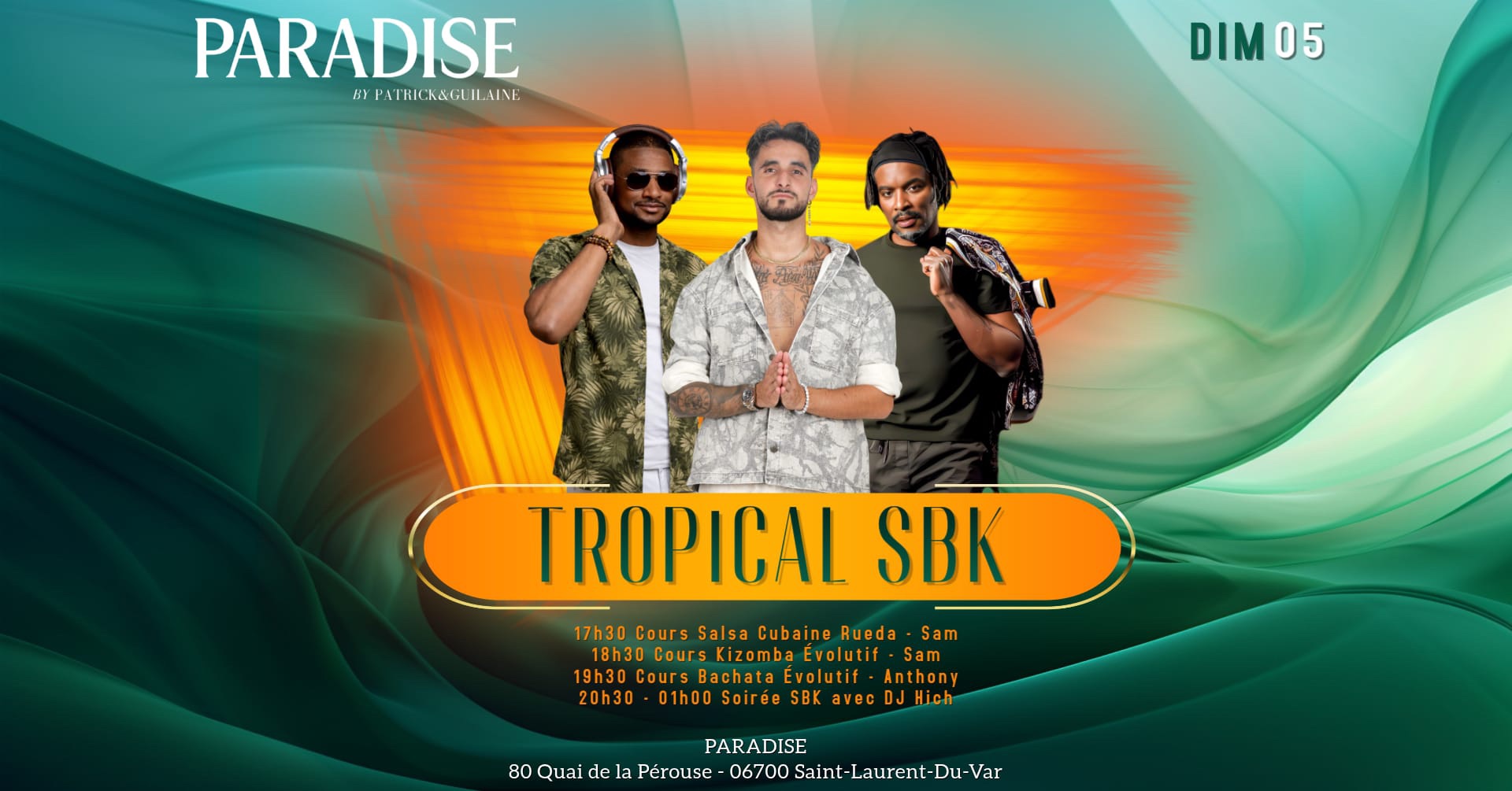 Tropical Bachata Kizomba salsa au Paradise