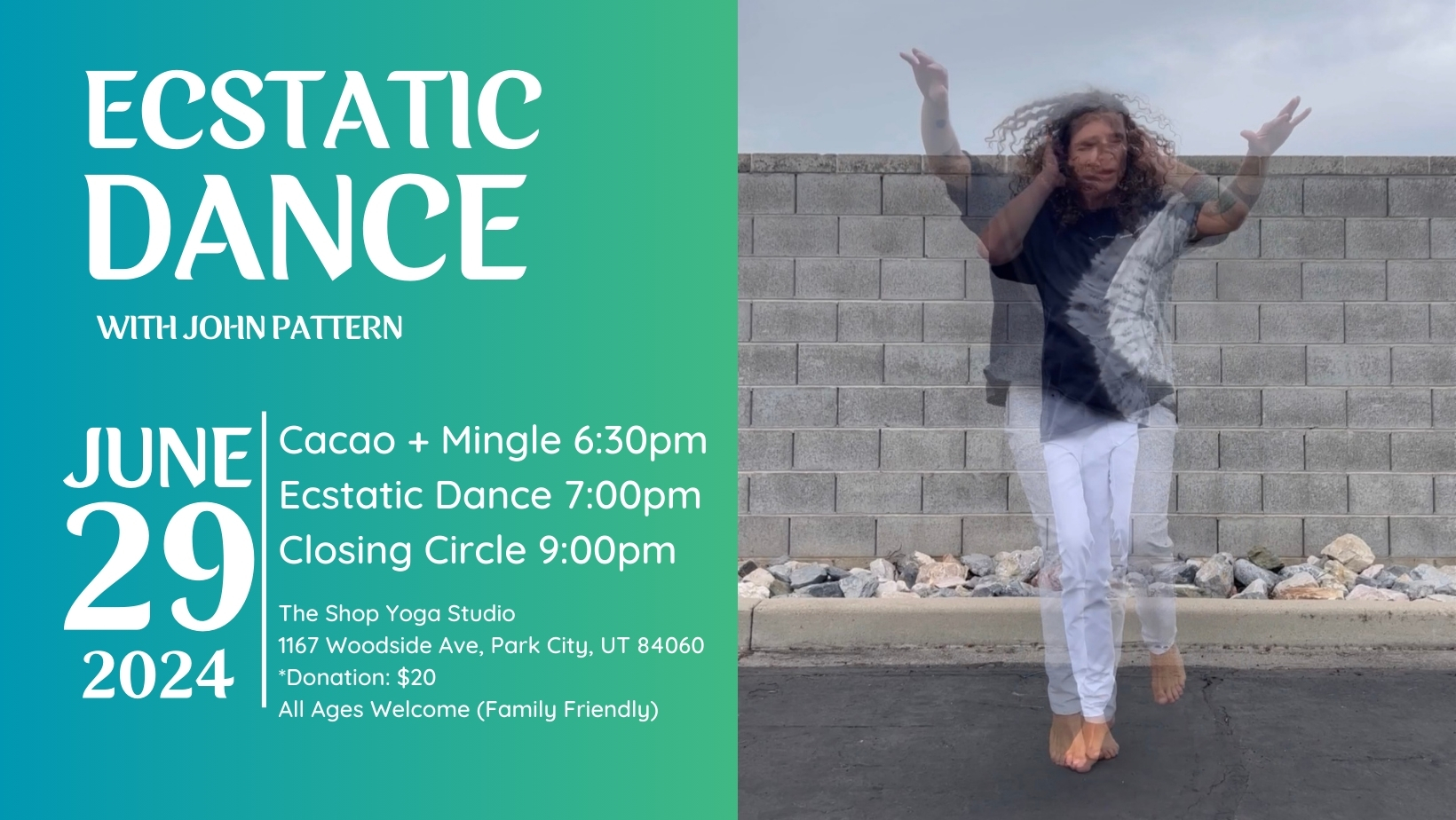 Ecstatic Dance Park City (w John Pattern)