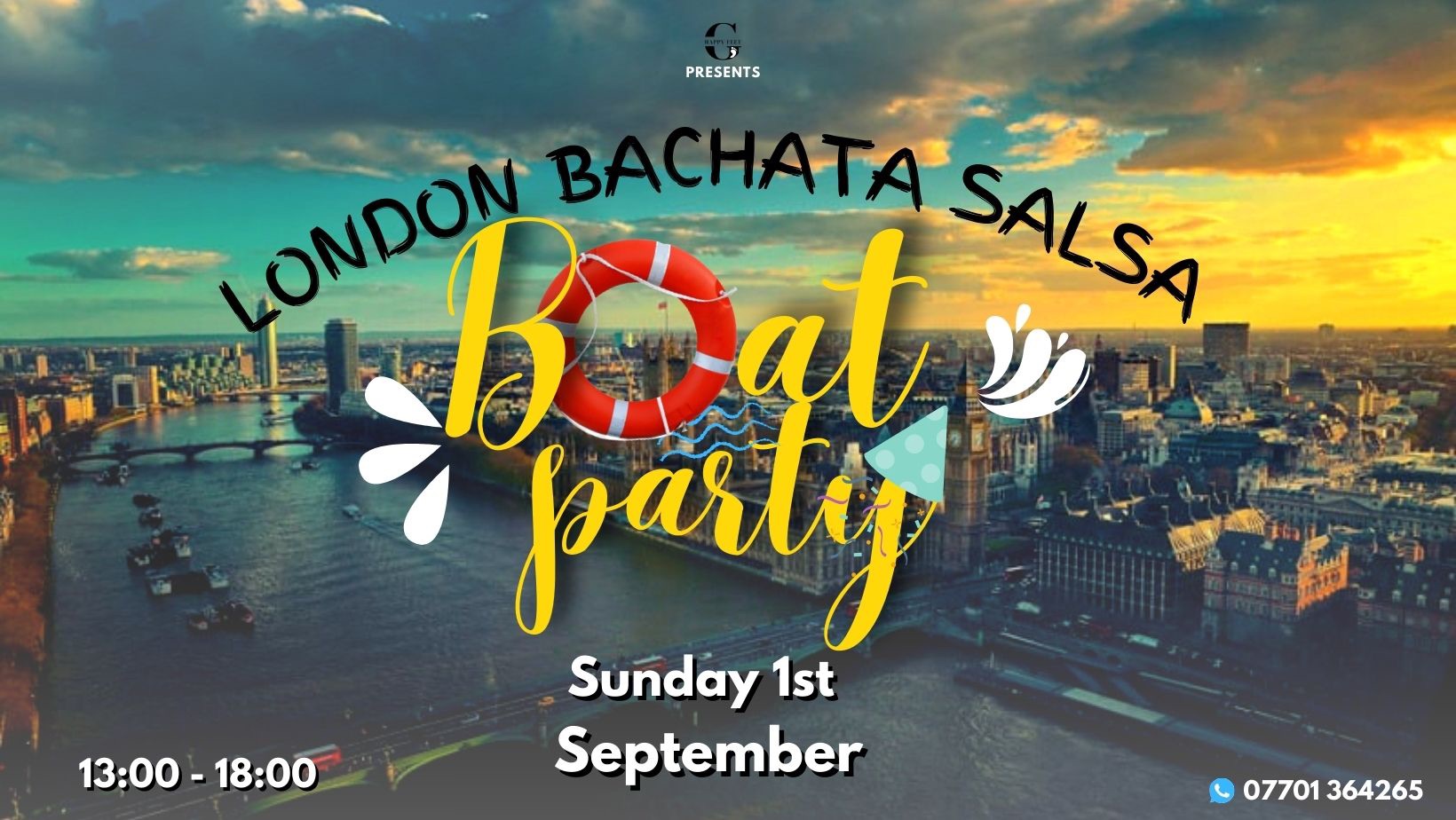 LONDON BACHATA & CUBAN SALSA SPECIAL BOAT PARTY