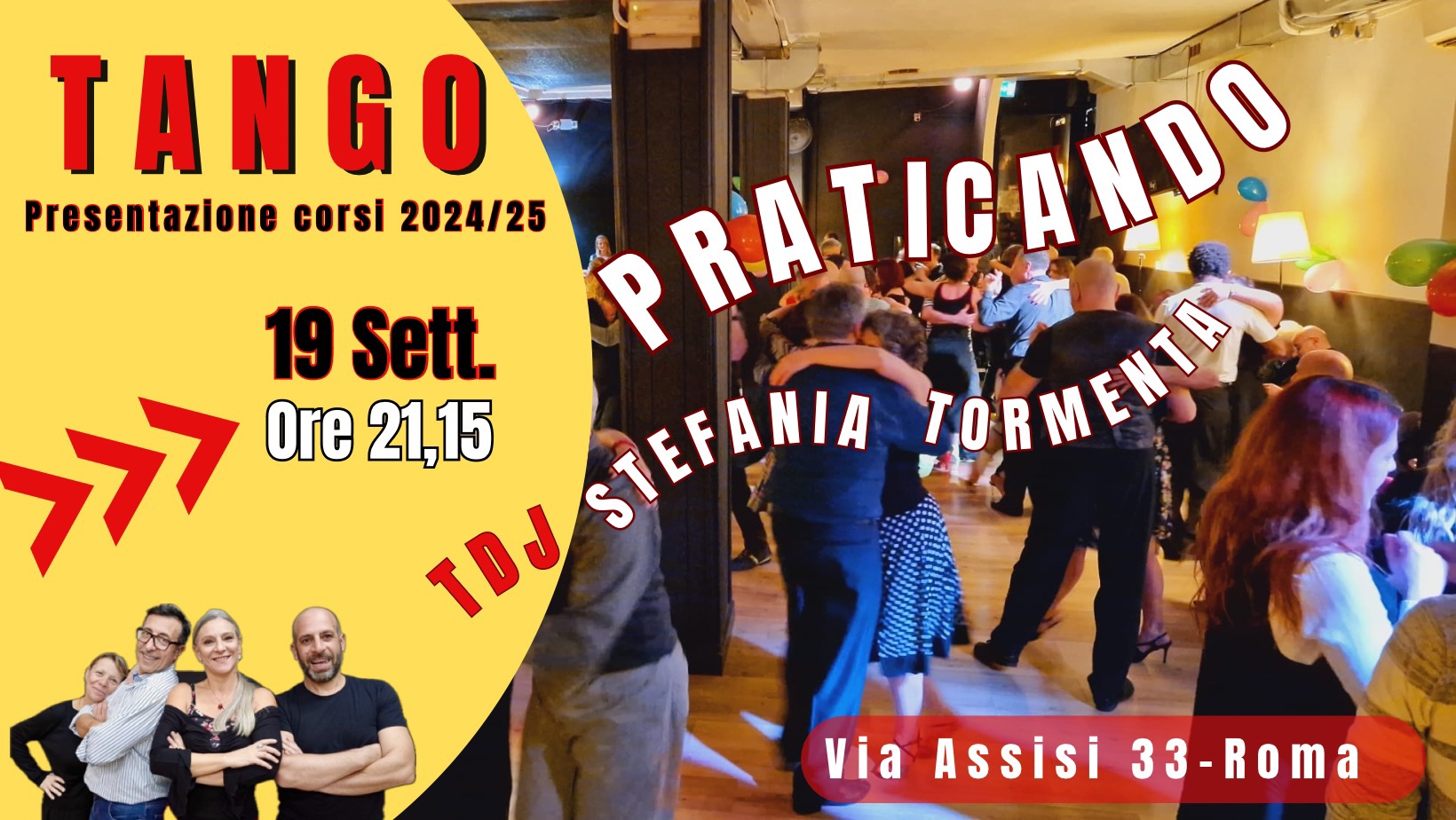 Tango Praticando e presentazione Corsi 2024 25
