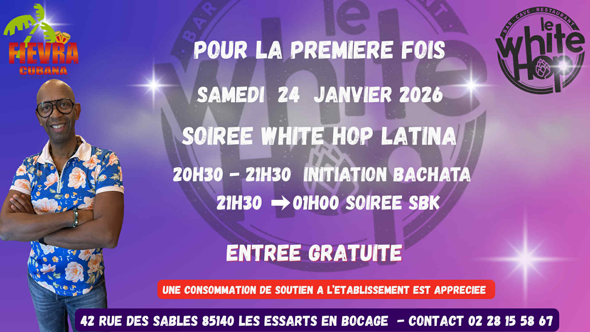 soirée White Hop Latina - les Essarts