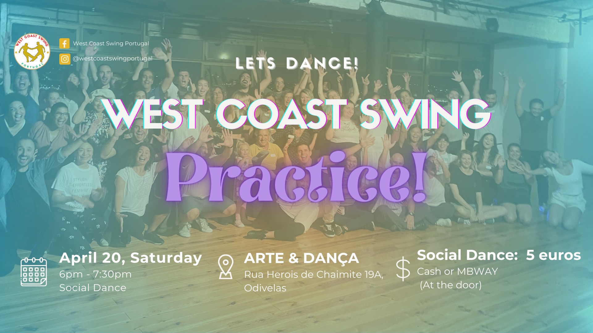West Coast Swing Practice at Arte & Danรงa