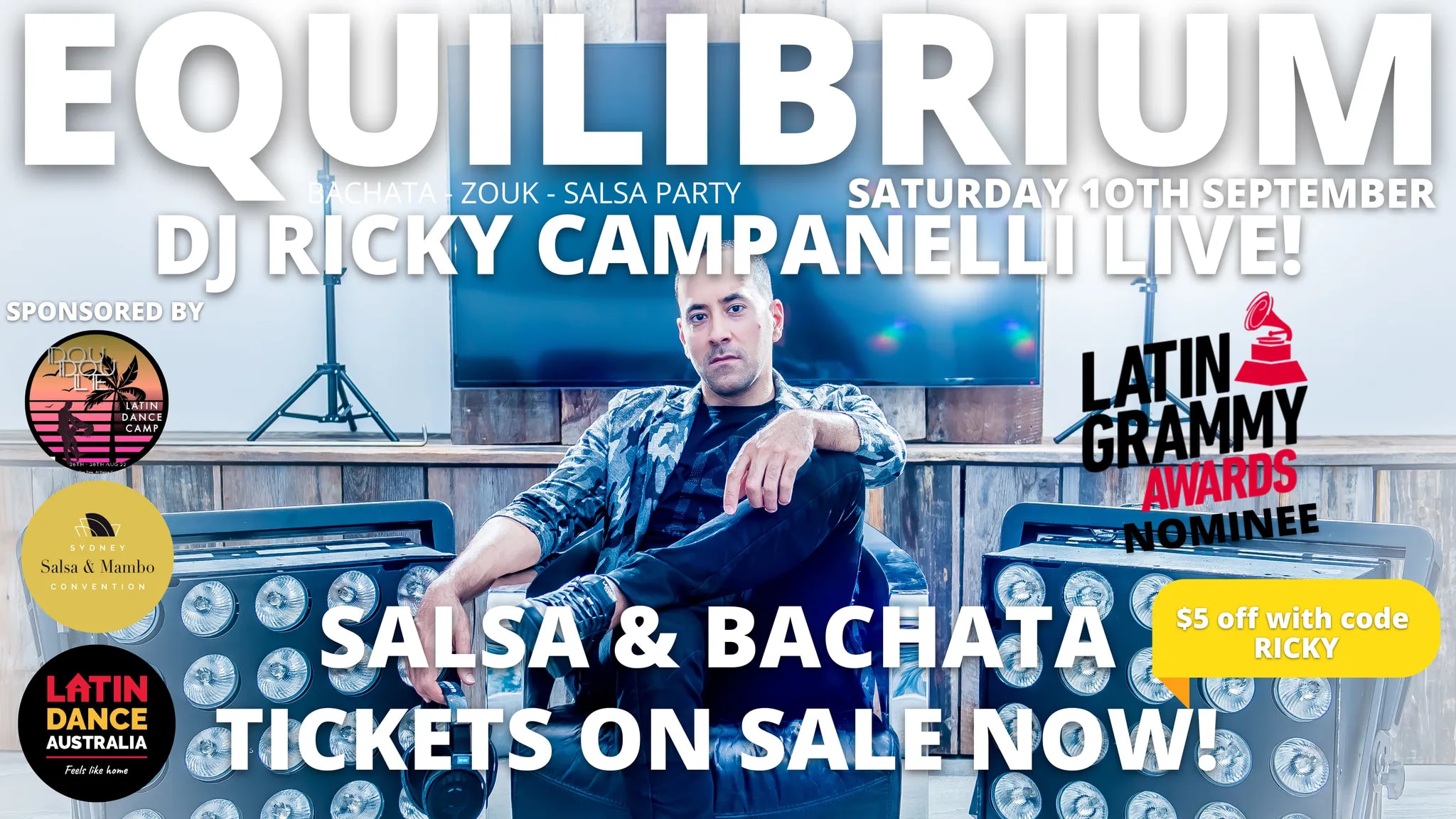 EQUILIBRIUM - BACHATA ZOUK SALSA NIGHT!