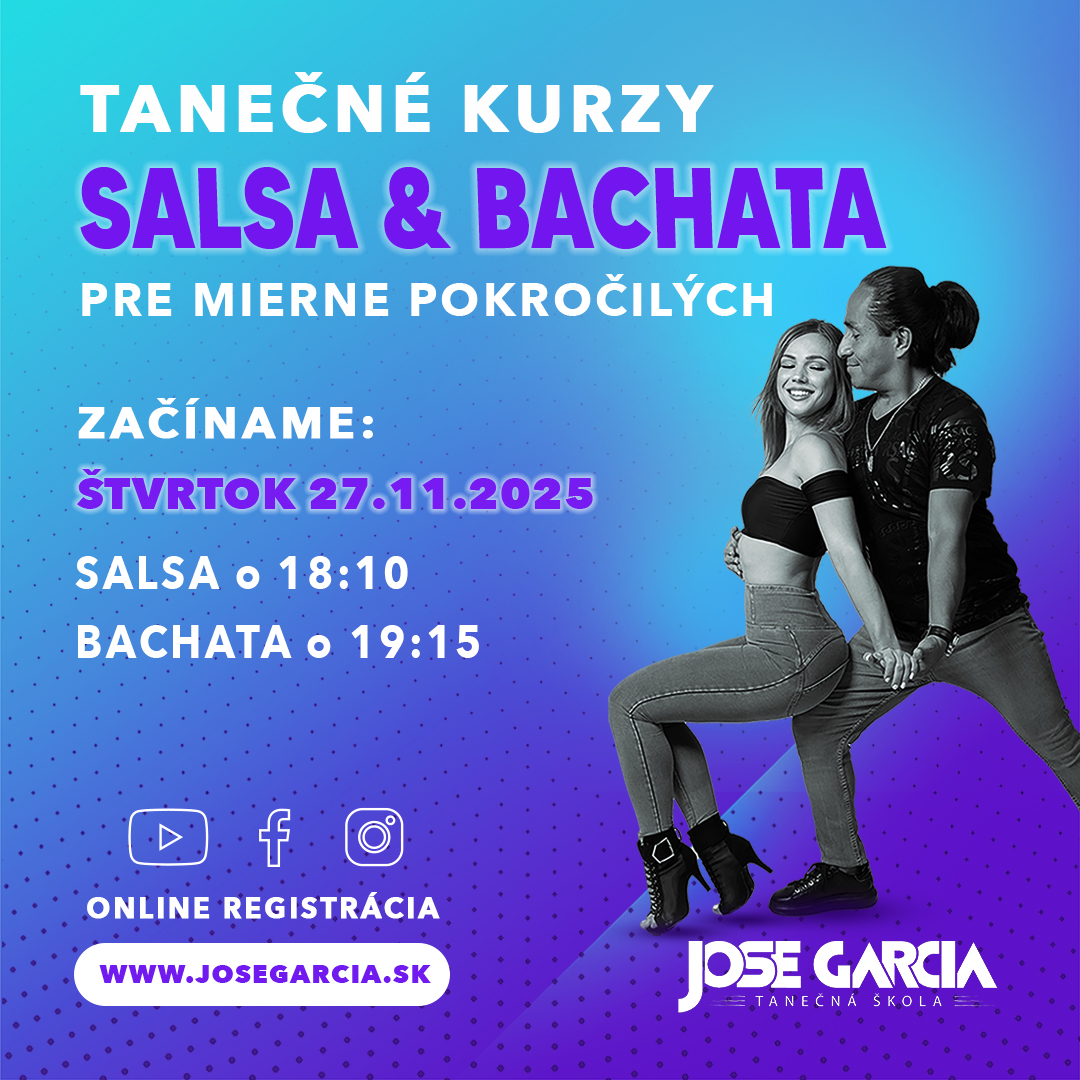 SALSA & BACHATA KURZY PRE MIERNE POKROČILÝCH