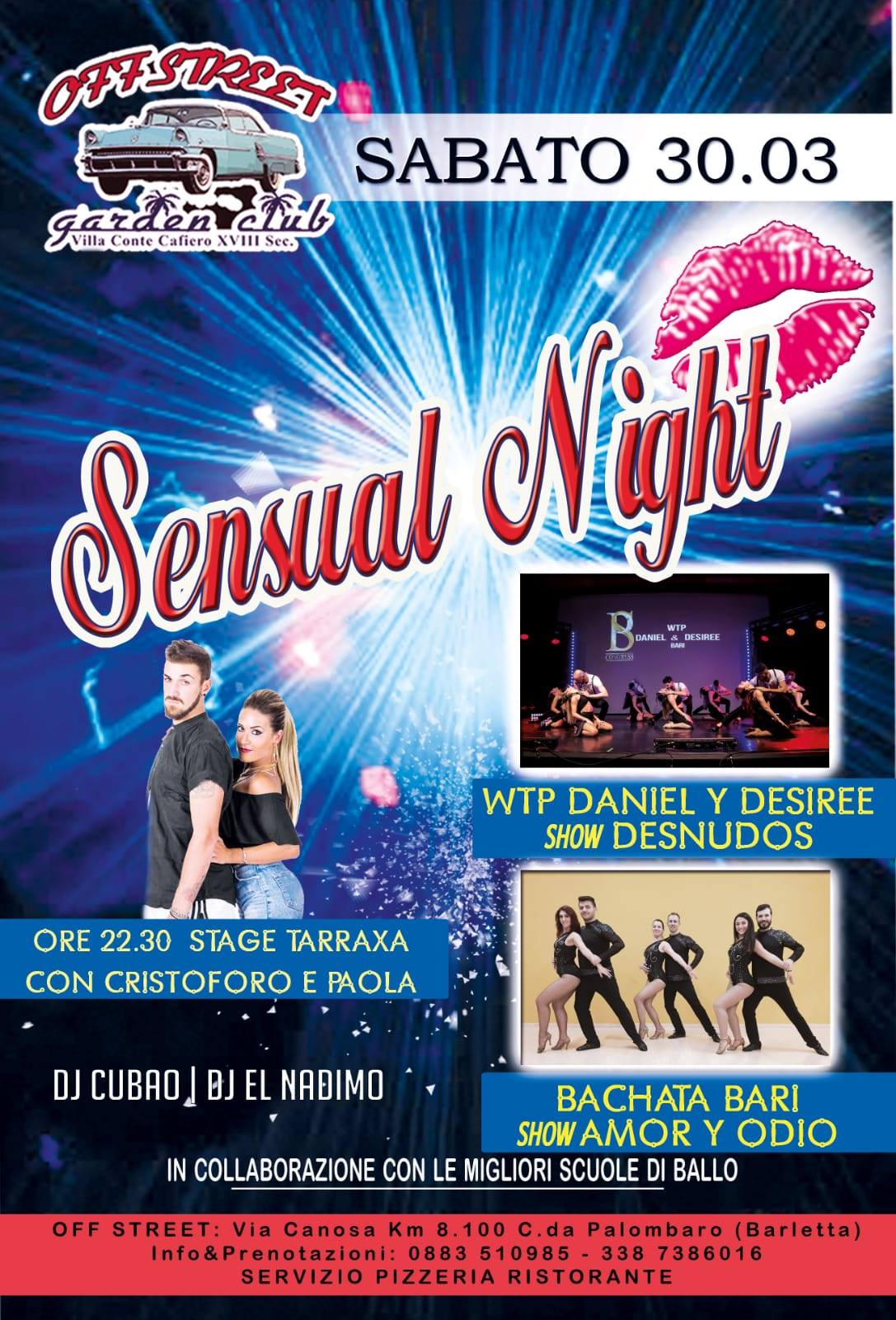 Sensual Night - Off Strett - Shows Bachata Bari