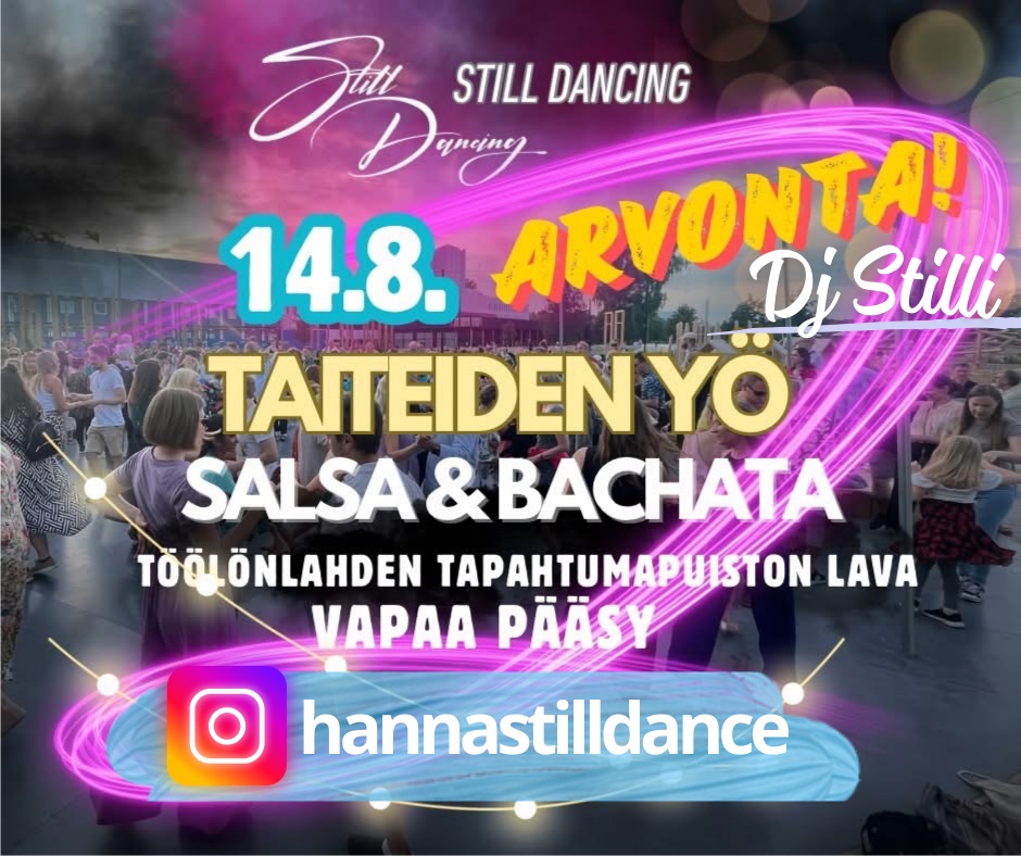 Taiteiden Yö Salsa & Bachata party & Salsatunti