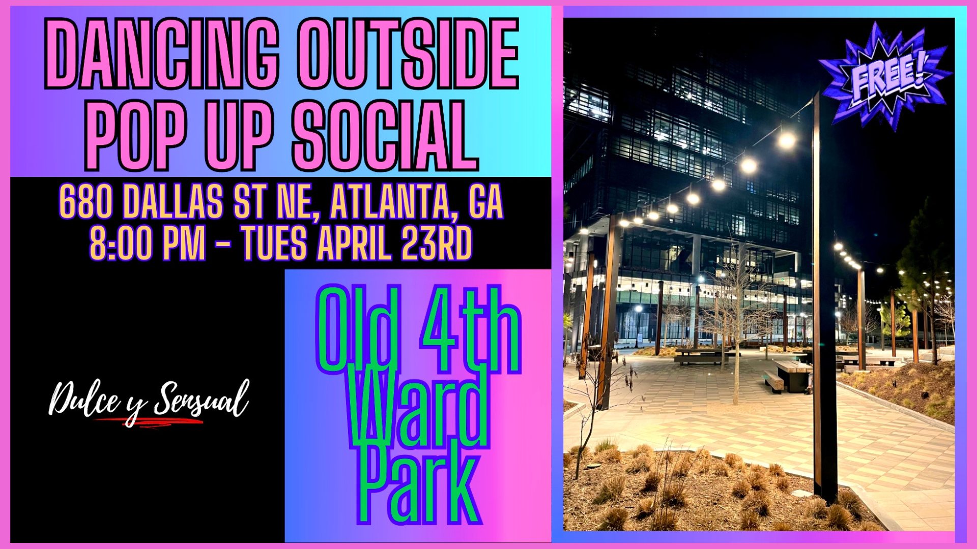 Dancing Outside {Pop Up Social}