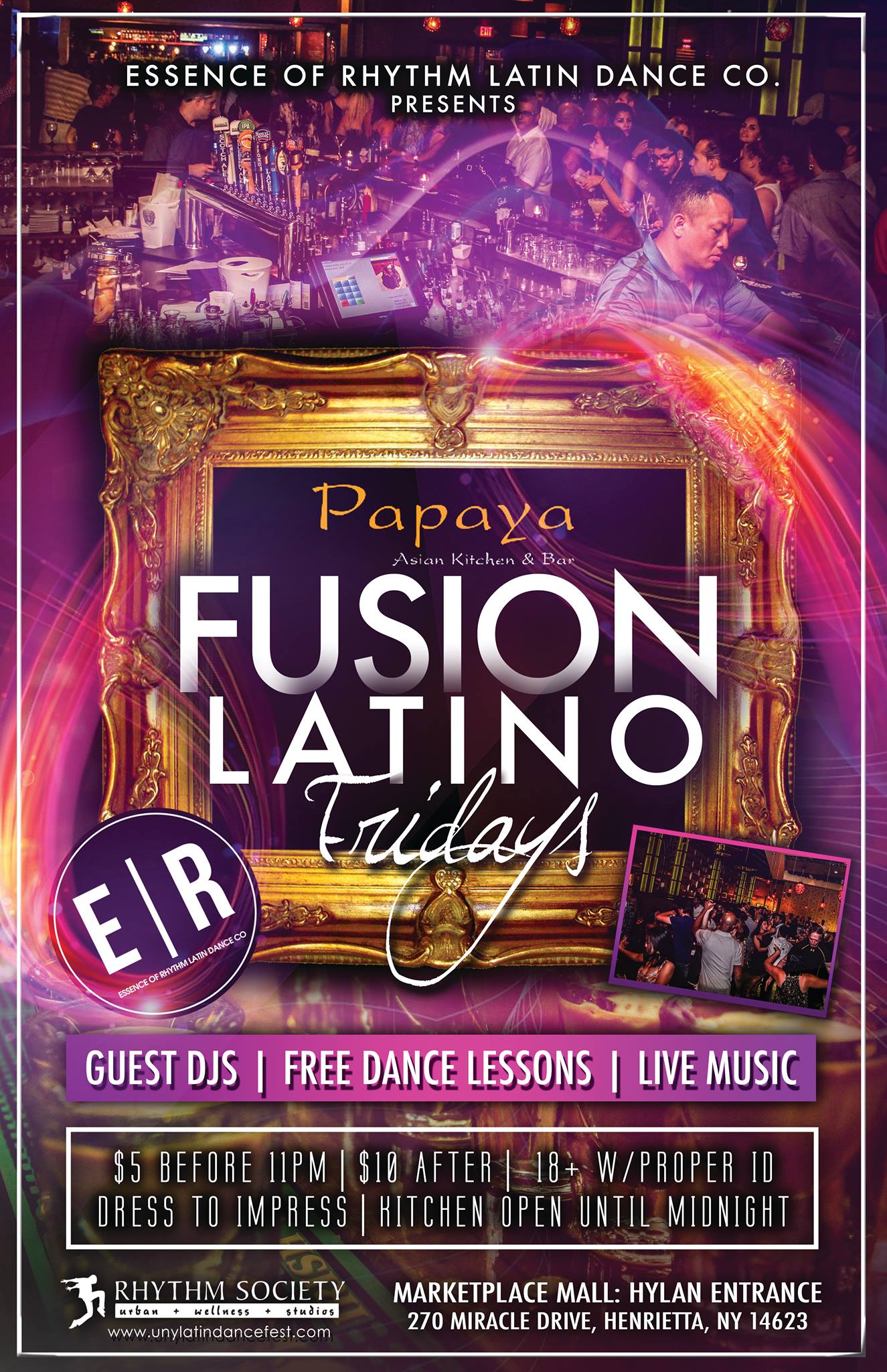 FUSION LATINO FRIDAYS AT PAPAYA + LOUNGE FRIDAY OCTOBER 3RD DJ BOBBY BASE + DJ SALSERO