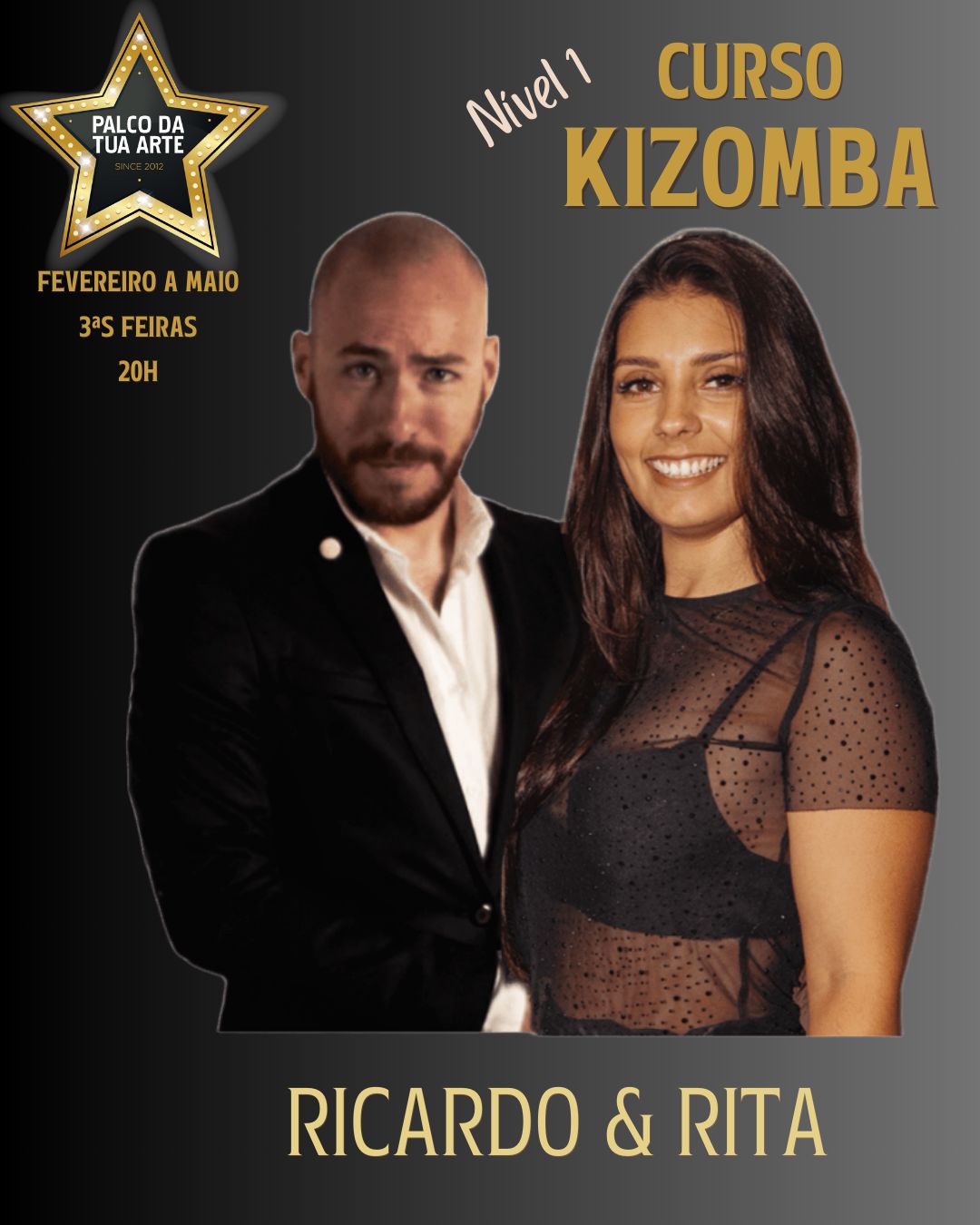 Curso KIZOMBA nível 1 💛 O Palco da tua Arte