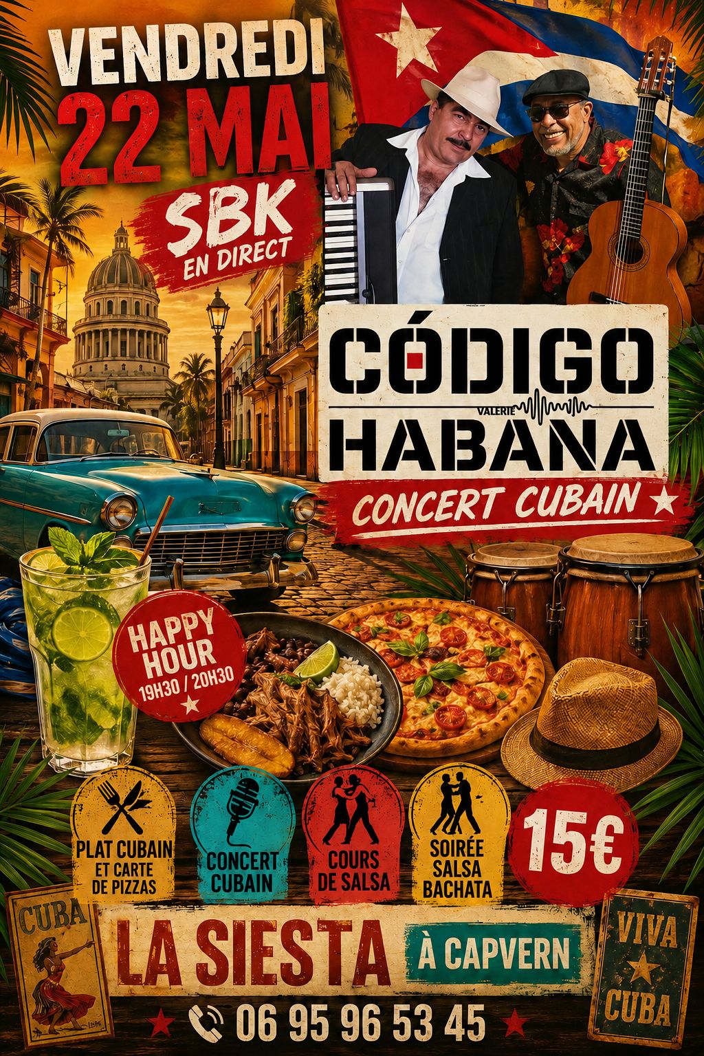 CODIGO CUBANO à La Siesta de Capvern