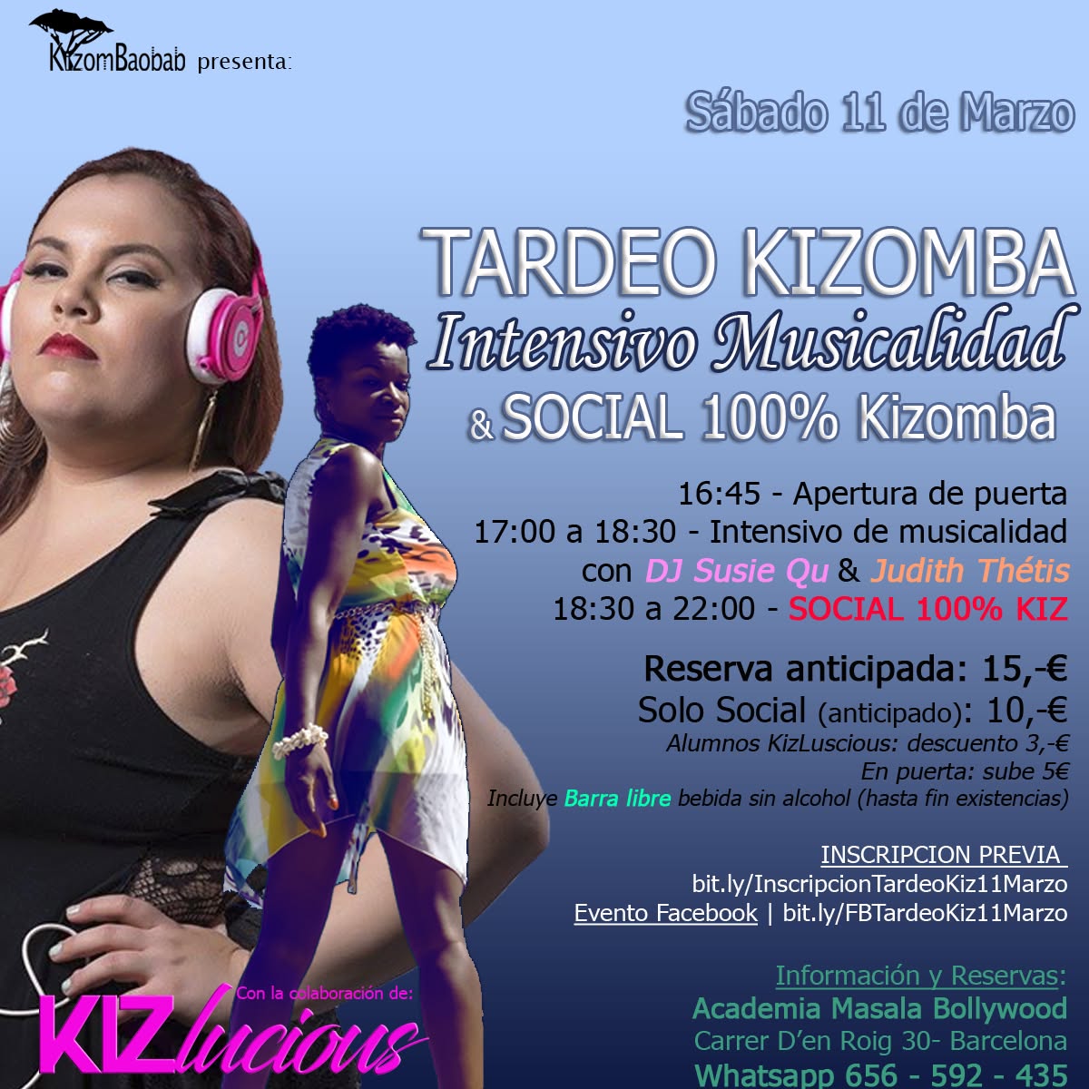 Tardeo Kizomba: Intensivo Musicalidad + Baile Social