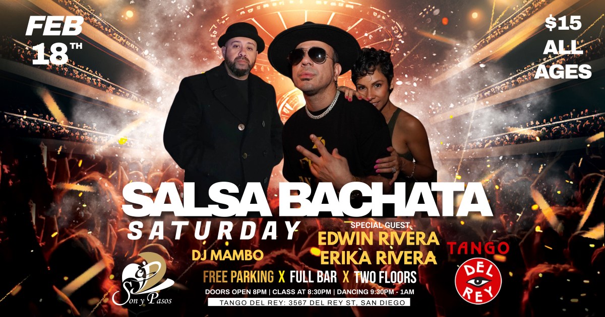 SALSA BACHATA SATURDAY FT: EDWIN & ERIKA RIVERA