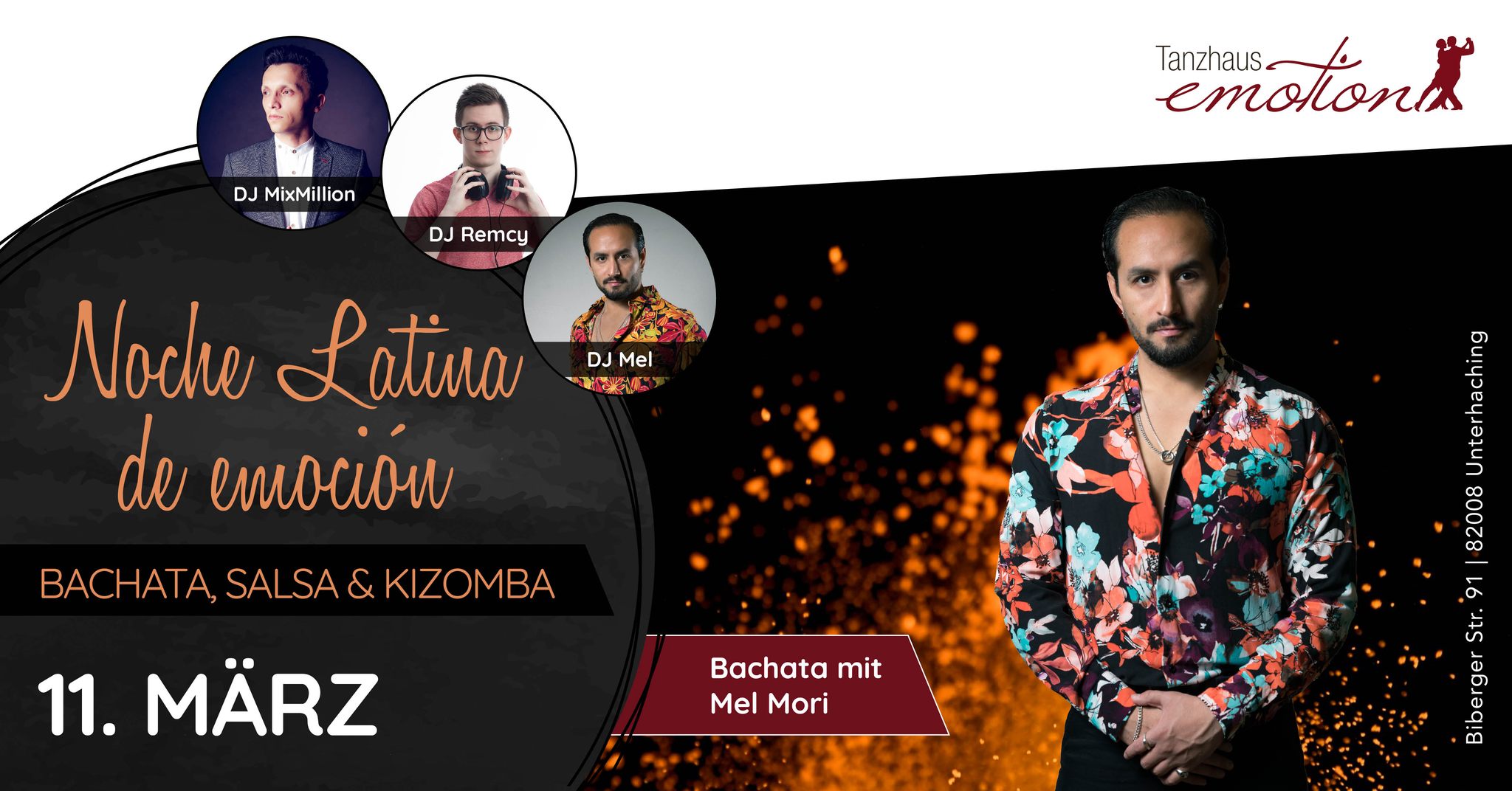 Noche Latina de emociรณn Mรคrz