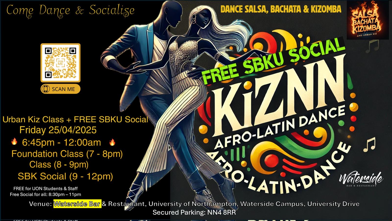 Urban Kiz Dance Class + FREE SBKU Social Northampton