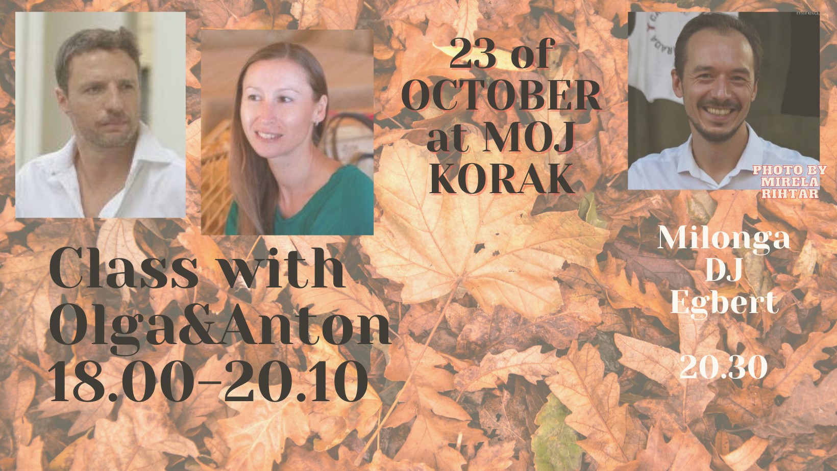 Saturday milonga workshop with Olga&Anton + Milonga