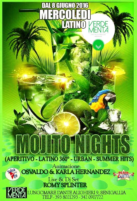 SUMMER 2016 Latino ☛ al VERDE MENTA di Senigallia!