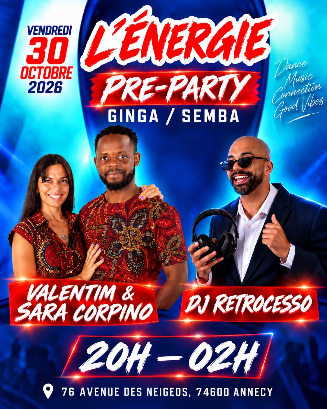L’Énergie Pre-Party Annecy Ginga Semba