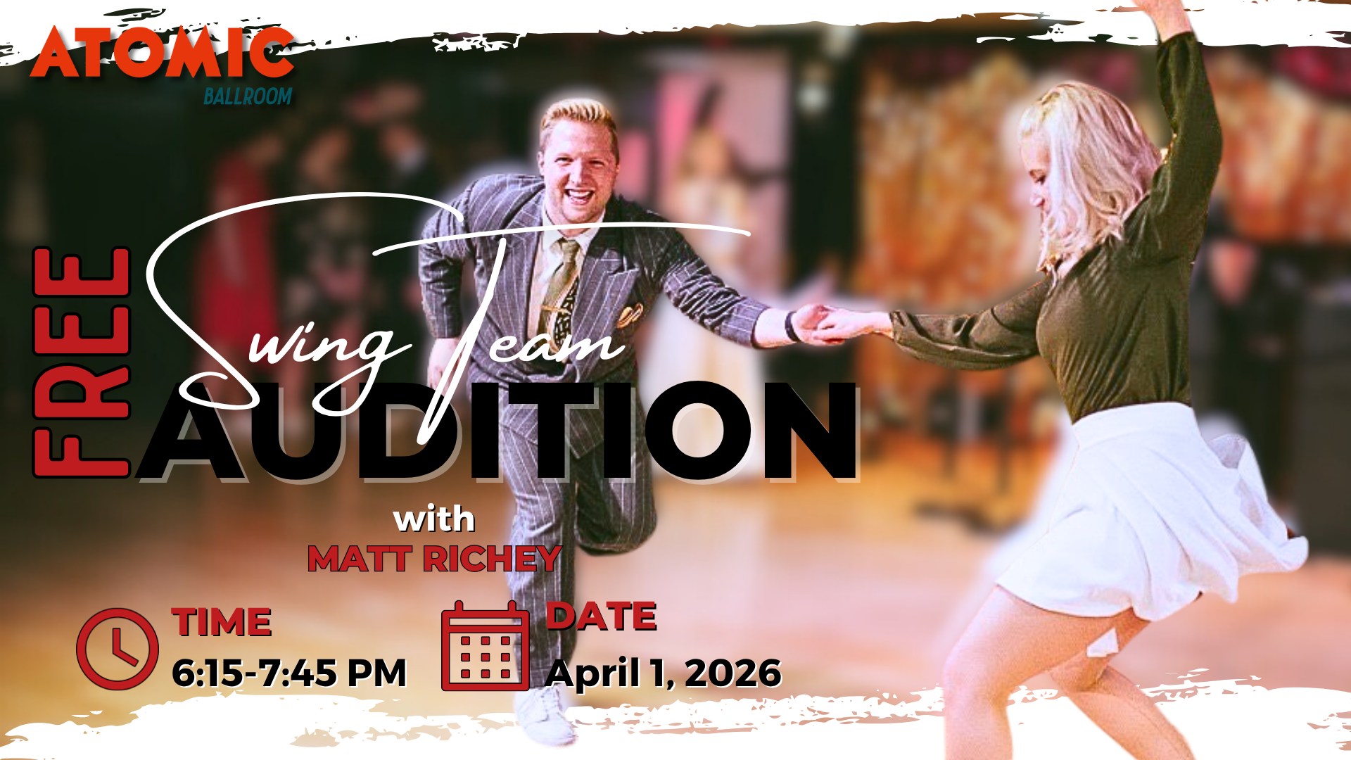 FREE Swing Team Auditions with Matt Richey at ATOMIC Ballroom!