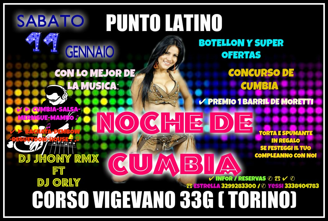 PUNTO LATINO ▂▃▅▆█ SABADO 11 DE ENERO █▆▅▃▂ ▃ ▅ ▆ █ ▓▒░CUMBIA NIGHT░▒▓ █ ▆ ▅ ▃ ▂