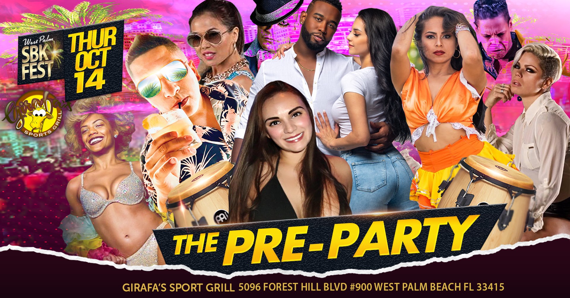 West Palm SBK Fest Pre Party At Girafa's Sport Bar