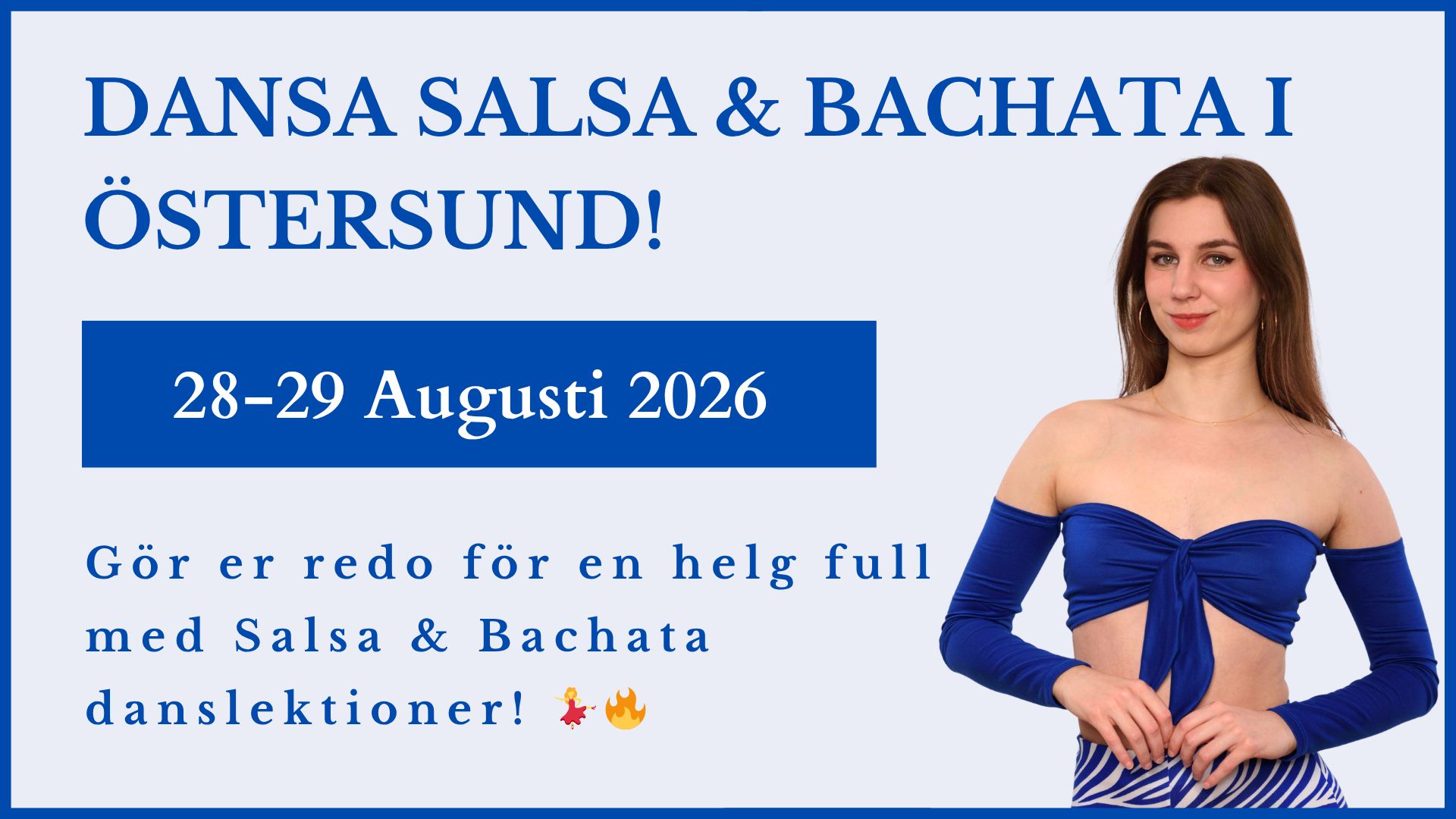 Salsa & Bachata Workshop Helg 💙 Salsa Östersund