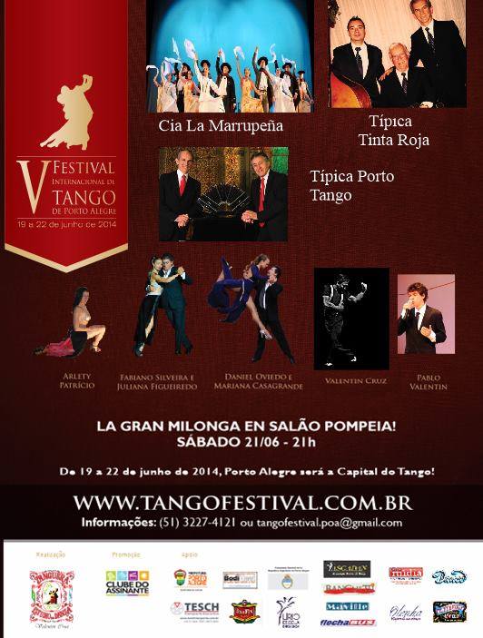 HOJE! La gran Milonga del V Festival Internacional de Tango de Porto Alegre