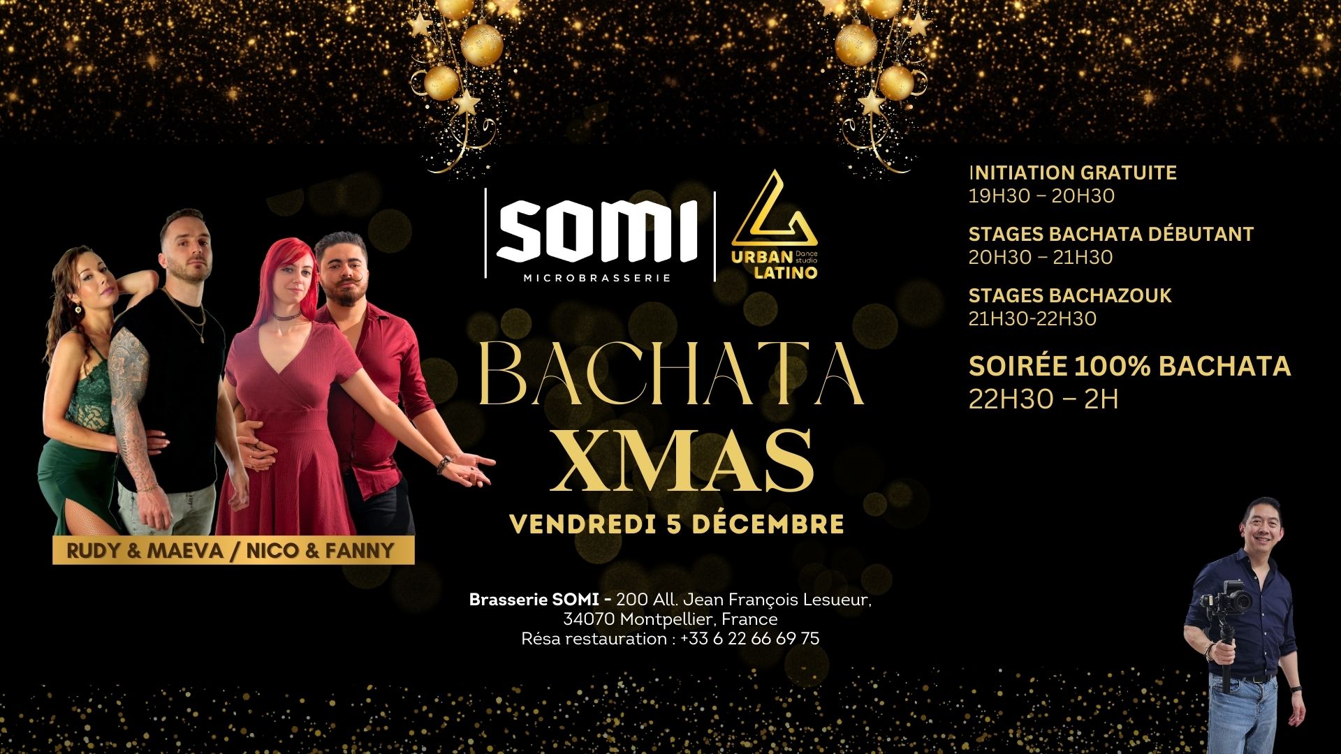 Bachata Xmas - Chez SOMI Brasseur avec la Team Urban Latino Dance Studio Montpellier