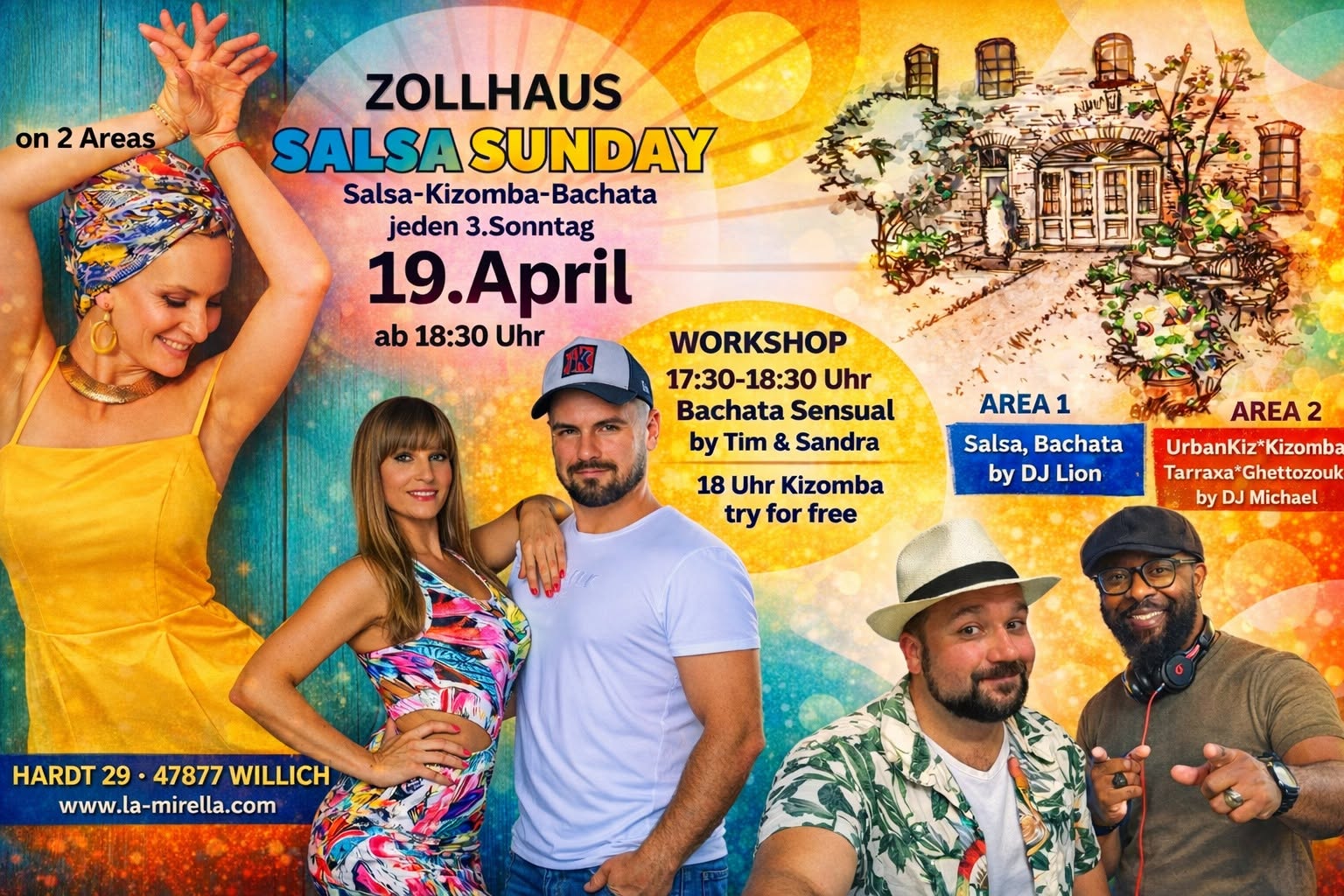 Salsa Sunday on 2 Areas im Zollhaus
