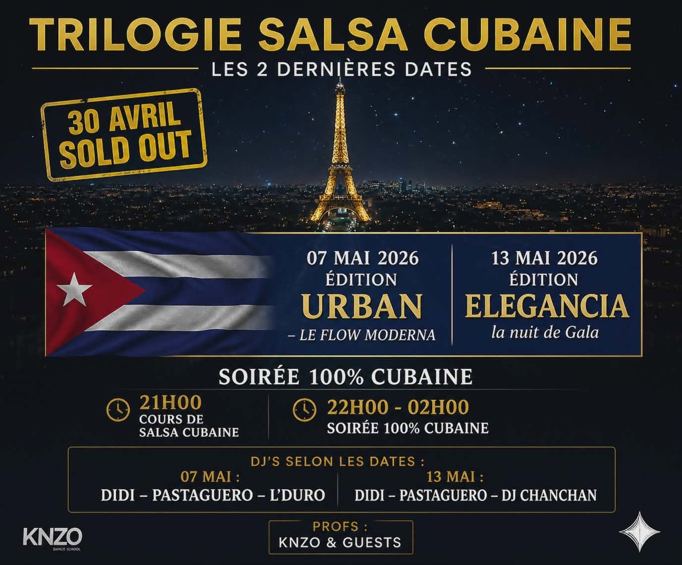 Salsa Paris Night Édition Urban : Le Flow Moderna (Veille de Férié)