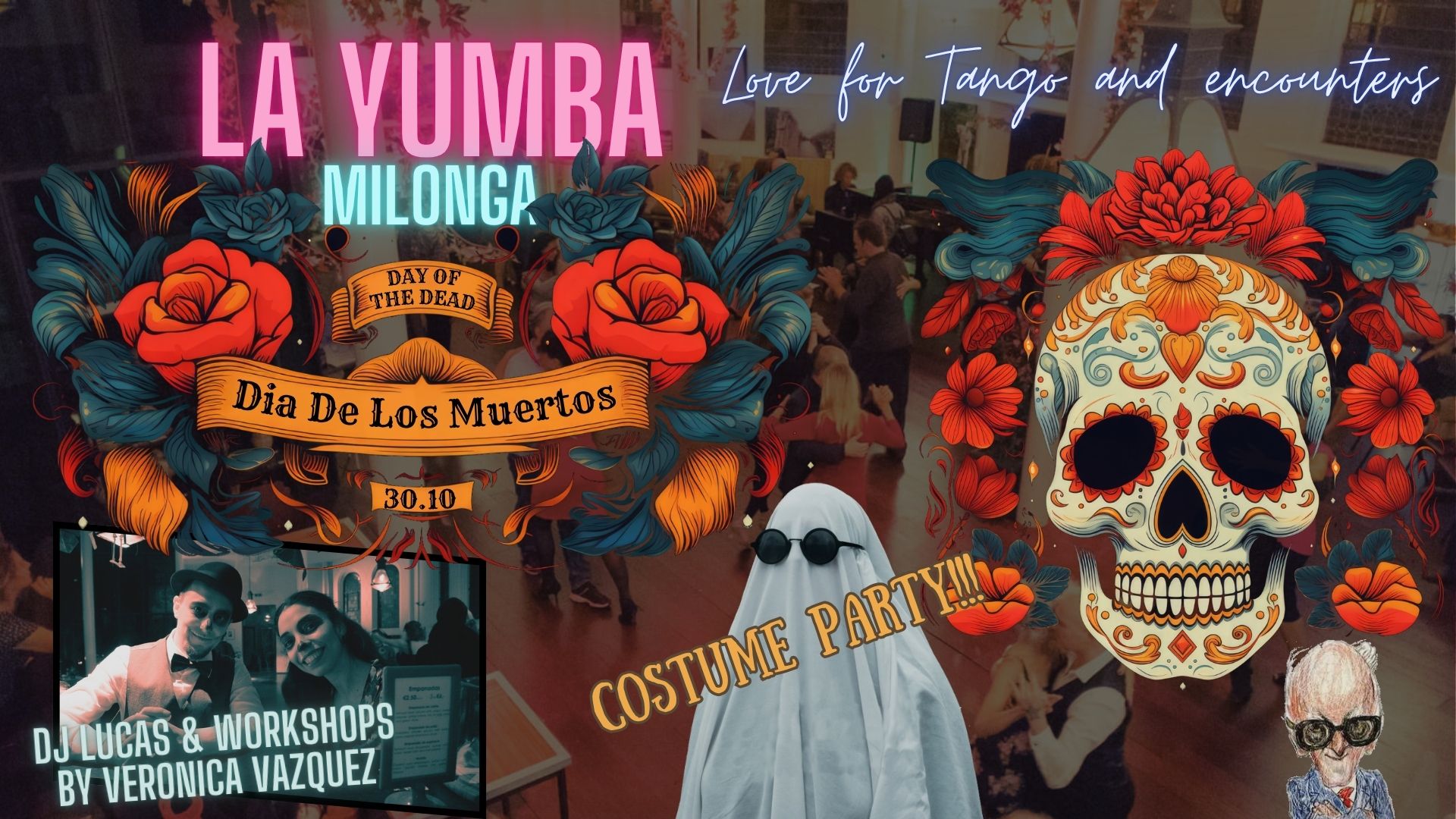Hallowen Dia de los Muertos at La Yumba with Veronica Vazquez
