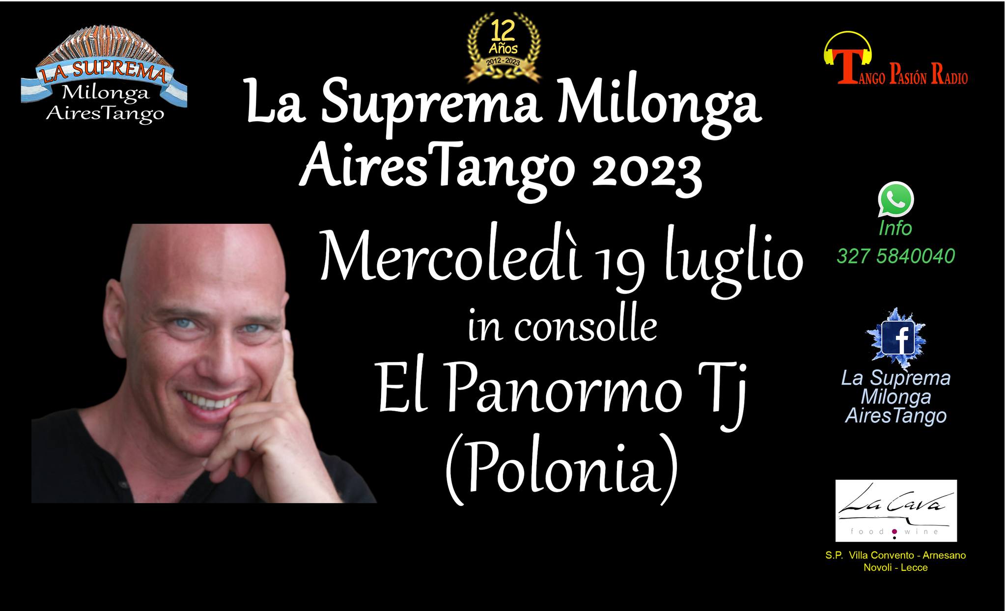 El Panormo Tj (Polonia) a La Suprema Milonga, mercoledì 19 luglio 2023