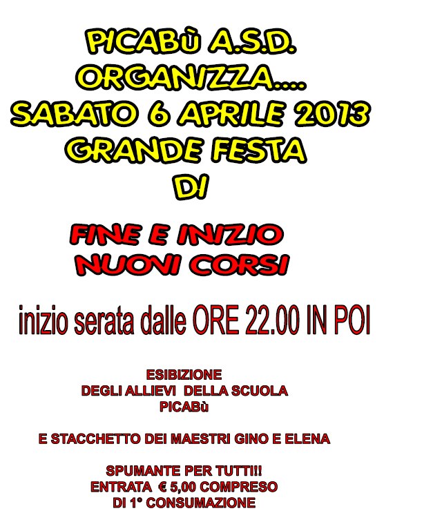 Picabù in festa!!!!!