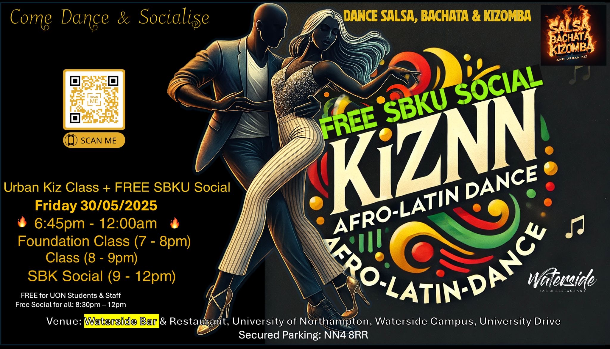 Urban Kiz Dance Class + FREE SBKU Social Northampton