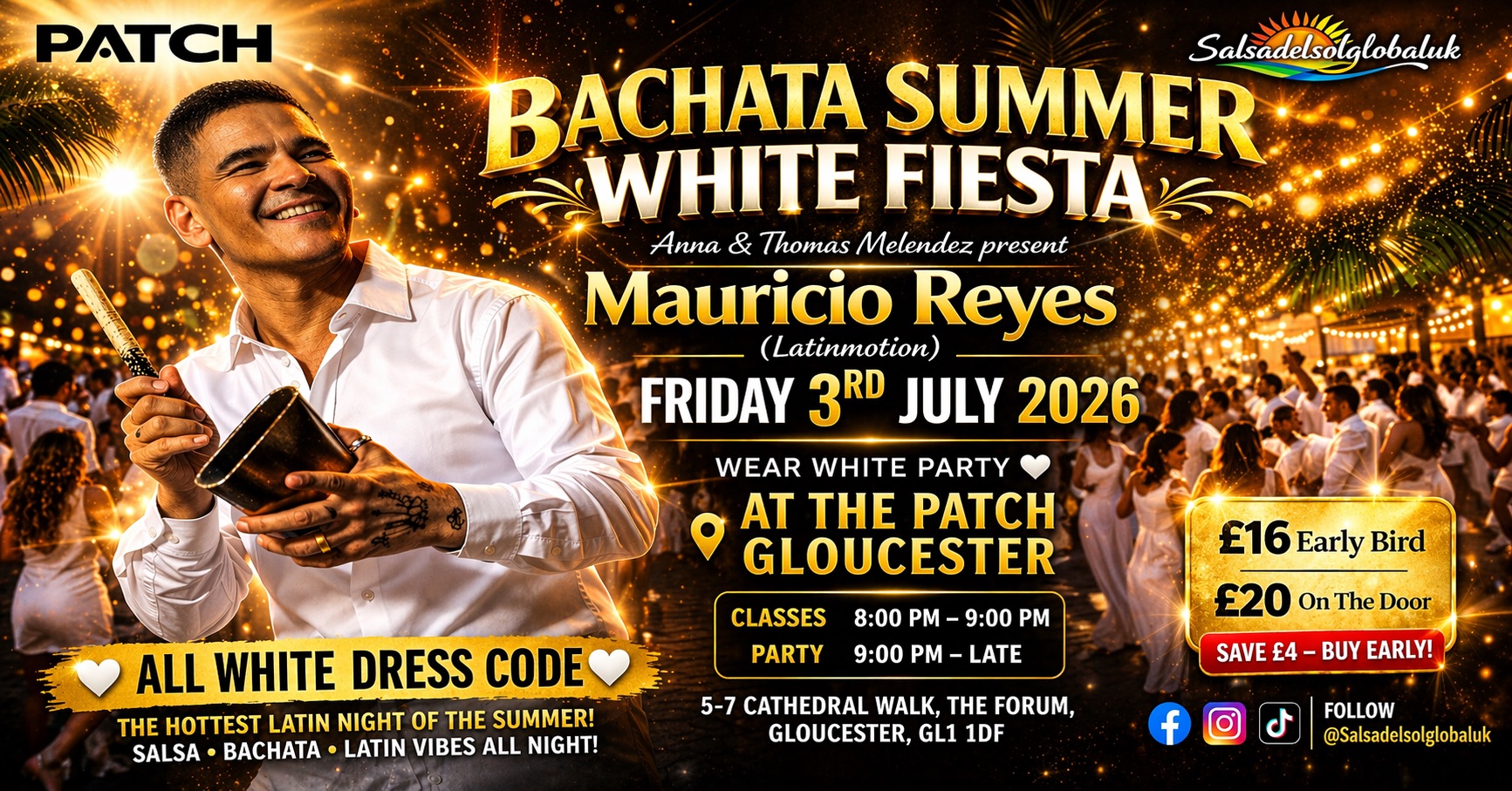 Mauricio Reyes at Patch Gloucester White Summer party 3rd July 2026