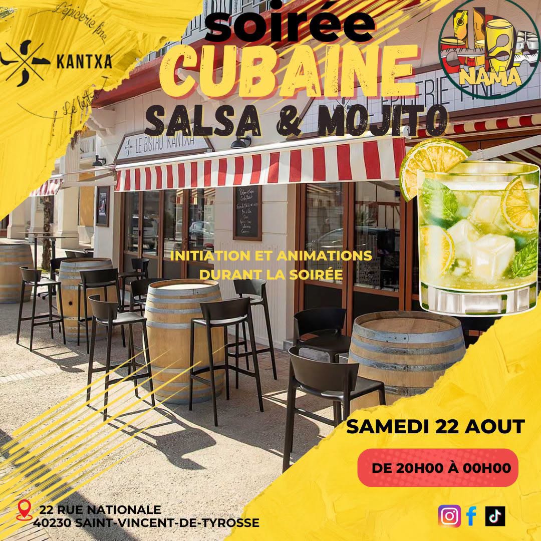 SOIRÉE CUBAINE SALSA Y MOJITO