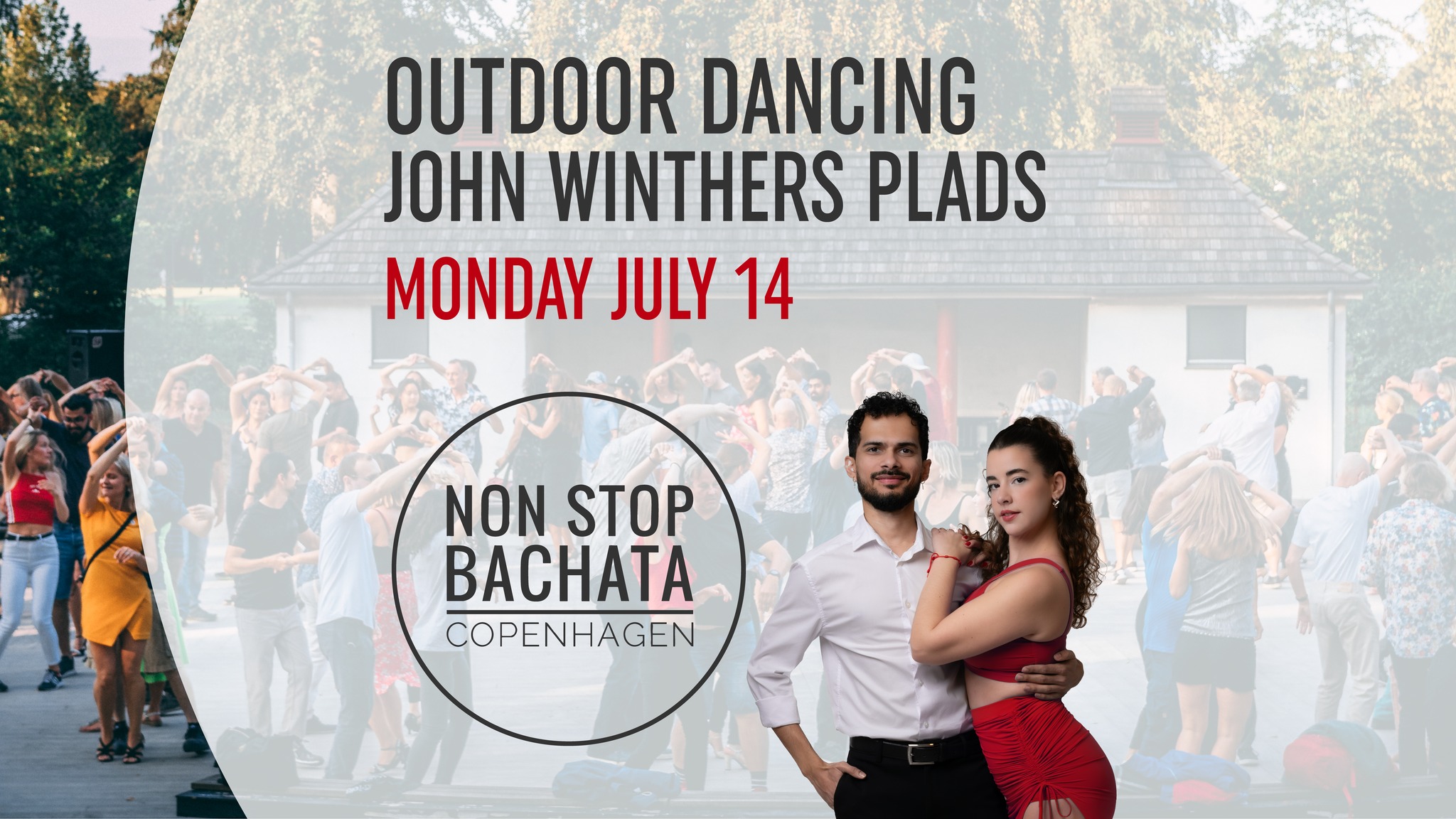 NON STOP BACHATA @ John Winthers Plads Free intermediate-level workshop with VJ & Andrea